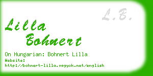 lilla bohnert business card